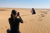 Abu Dhabi: Private Evening Desert Safari with BBQ and Live Shows