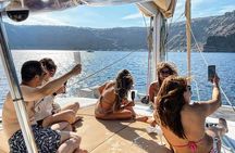 Santorini Sunset Sailing Cruise: Dinner, BBQ, Open Bar, Transfers