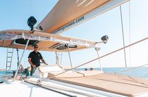Luxury Santorini Sailing Cruise: Lunch, BBQ, Open Bar, Transfers