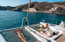Santorini Sunset Sailing Cruise: Dinner, BBQ, Open Bar, Transfers