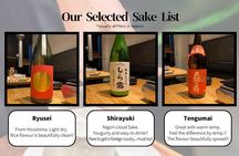 10 kinds Sake Tasting Experience in Tsukiji with local!!
