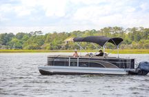 2 Hour Private Hilton Head Boat Rental by 24 ft. Luxury Pontoon 