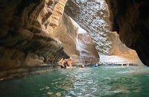 Private Full- Day Wadi Shab-Bimmah Sinkhole-Fins Beach Tour