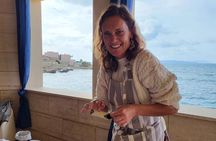 Learn how to make Sicilian traditional cannoli with sea view