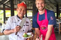 Morning Cooking Class in Organic Farm with Local Market Tour