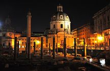 Nightscape Elegance: Rome After Dark with Golf Cart