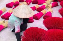 Half day to visit Incense,Conical Hat Village & Train street