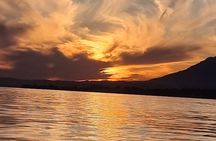 Marbella- sunset from a sailboat with drinks