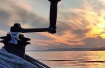 Marbella- sunset from a sailboat with drinks