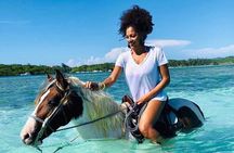 Private Horseback Riding, Swim & Blue Hole Secret Falls 