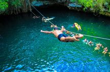 ATV Jungle, Zipline & Cenote with Transportation & Insurance 