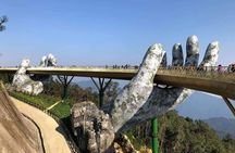 Golden Bridge-Dragon Bridge-Marble Moutain-Monkey Mountain fromHoi An or Da Nang