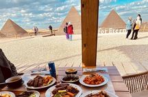 Giza Pyramids tour with nine pyramids Lounge lunch and camel ride