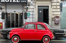 Fiat 500 vintage VIP Tour in Rome with ice cream or wine
