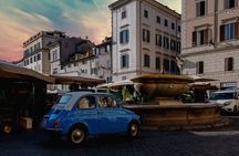Fiat 500 vintage VIP Tour in Rome with ice cream or wine