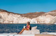Luxury Santorini Sunset Cruise: Dinner, BBQ, Open Bar, Transfers