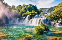 Krka Waterfalls private tour with Šibenik from Trogir & Okrug
