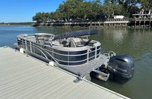 4 Hour Private Hilton Head Boat Rental 24 ft. Luxury Pontoon