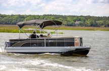 4 Hour Private Hilton Head Boat Rental 24 ft. Luxury Pontoon