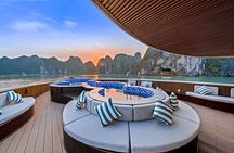 Top Vip 5 Star Day Cruise in Halong Bay with Sunbeds and Jacuzzi