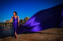 Corfu Flying Dress Photoshoot with Professional Photographer