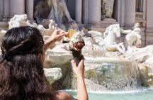 Trevi Fountain District Underground Domus Tour and Gelato