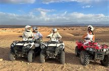 Marrakesh: Agafay Desert Sunset Quad Bike tour & Diner Show 