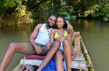 Bamboo rafting with limestone massage 