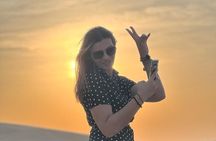 Private Sunrise Desert Safari with Camel Ride and Sand Boarding 