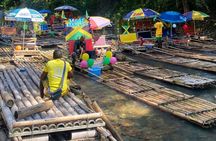 Bamboo Rafting with Limestone Massage and Private Pick up