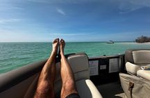 4 Hour Clearwater Beach Private Pontoon Boat Tour 