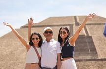 Tour to Teotihuacan with visit to ancient caves and CDMX transportation