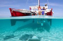 PRIVATE Sunset Tour: Moorea Snorkeling on a Catamaran named Taboo