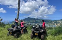 Trip to the heart of Tahaa Safari Mountains in Quad / ATV
