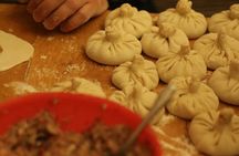 Khinkali masterclass, Let's make and Eat khinkali together+drinks