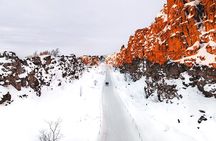 Iceland Golden Circle & Glacier Snowmobiling Guided Experience