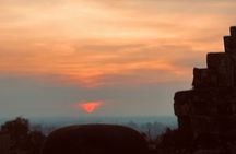 Exploring the Ancient Wonders of Angkor Wat with sunset backheng 