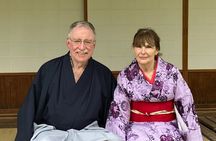 Kimono Dressing & Tea Ceremony Experience at a Beautiful Garden