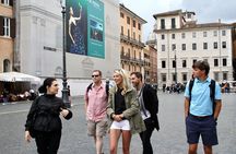 Campo dè Fiori Market and Trevi Fountain Food and Wine Tour in Rome