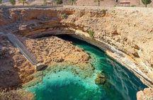 Full Day Group Tour to Wadi Shab Bimmah Sinkhole and Fins Beach