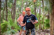 Private Coba & Zipline, Rappel and Cenote Snorkeling