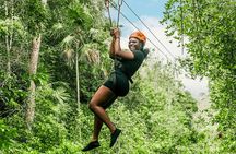 Private Coba & Zipline, Rappel and Cenote Snorkeling
