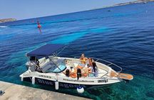 Private Boat Tour at Comino's Blue Lagoon and Crystal Lagoon