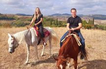 Horseback riding in the Tuscan countryside from Florence