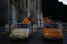 Explore Night Life in Rome with A Vintage Car Fiat 500 