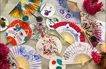 Japanese Fan Painting Workshop ~ in a Tokyo Flower Shop
