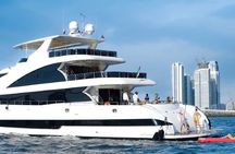 Luxury Super Yacht Tour with Live DJ and cooking station