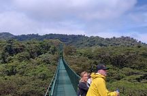 Monteverde Sloth sanctuary, Hanging Bridges, Butterflies garden