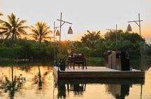 Romantic Dinning On The Bamboo Raft 