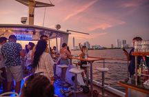 Sunset Navigation through the Bay of Cartagena